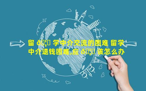 留 🦁 学中介交流的困难 留学中介退钱困难,应 🦋 该怎么办